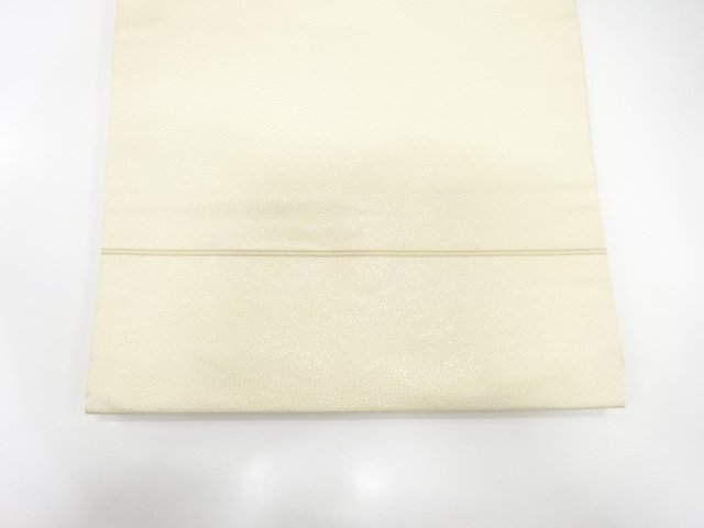  雲に菱模様織り出し　名古屋帯